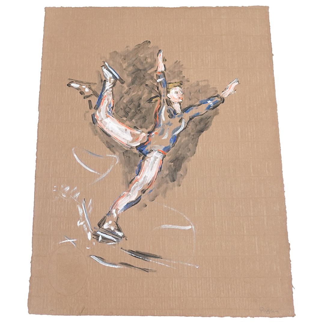 Judy Rifka (American, b. 1945) "Ice Skater" Acrylic on (1 of 15)