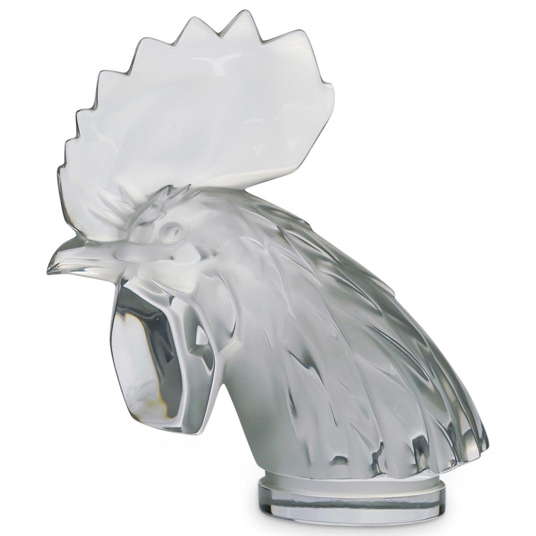 Lalique Crystal Rooster Paperweight (1 of 4)