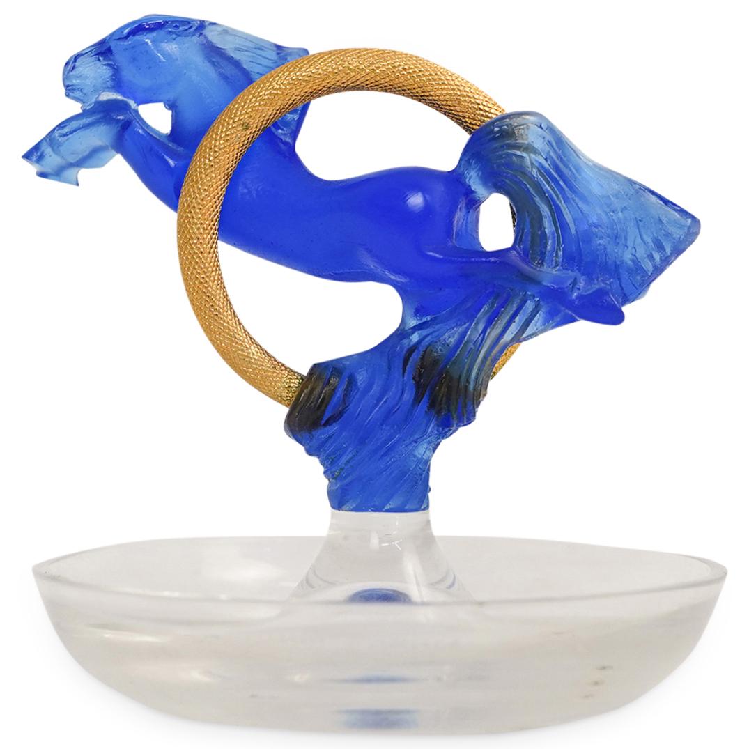 Daum Pate De Verre Crystal Horse Dish (1 of 7)