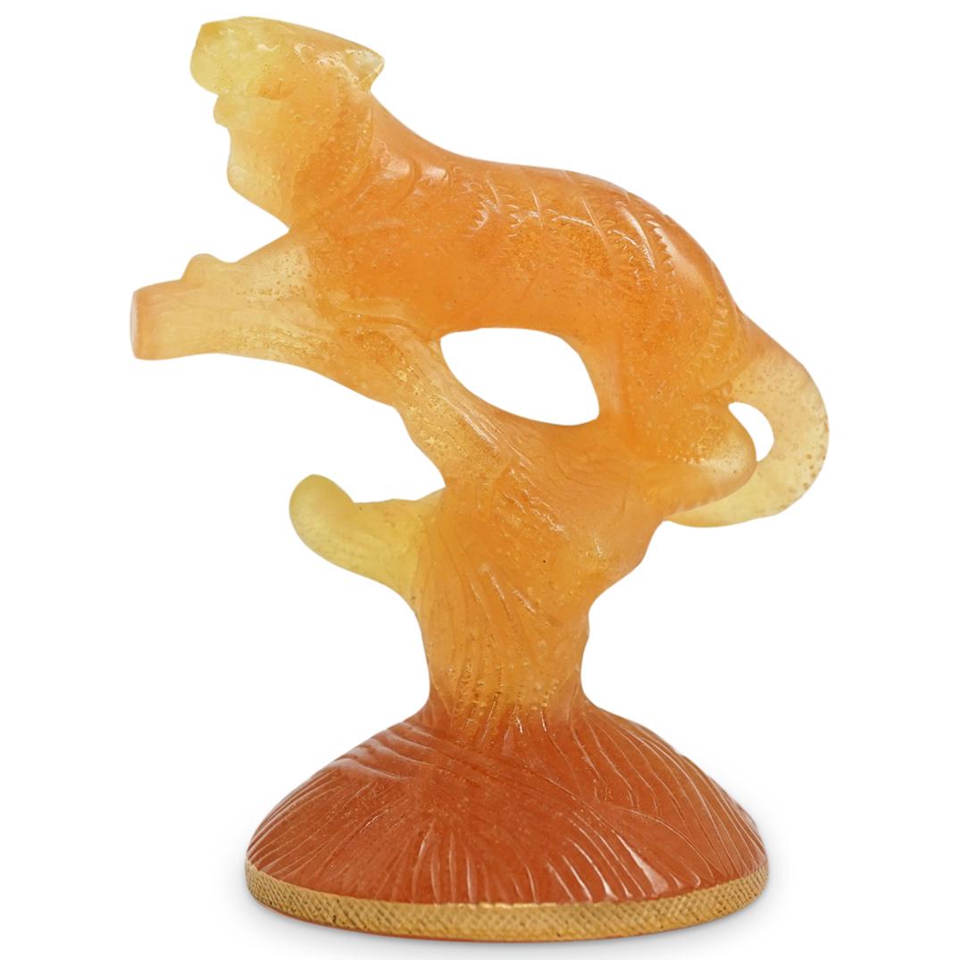 Daum Pate De Verre Crystal Tiger (1 of 3)