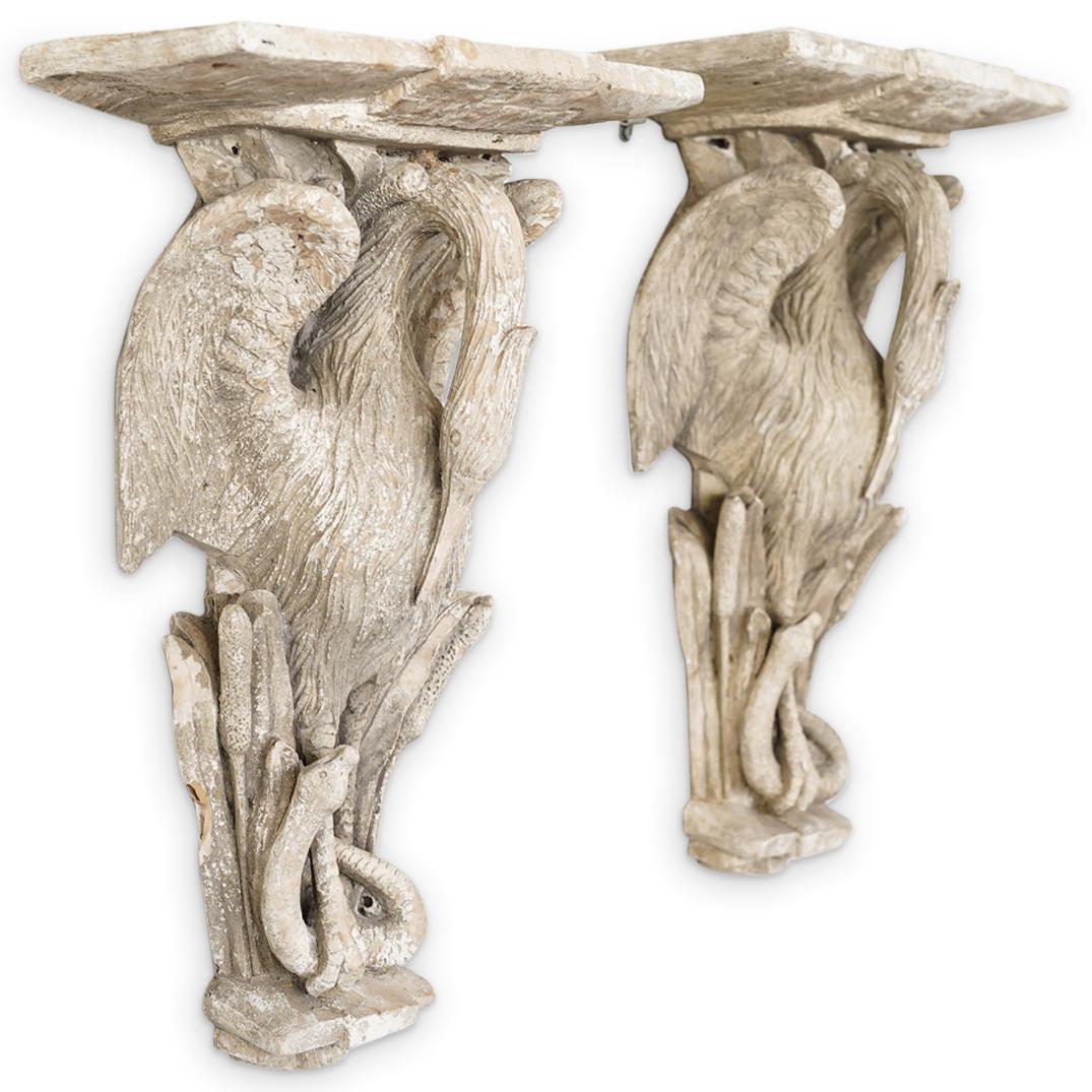 Gothic Revival Figural Wall Brackets (1 of 12)