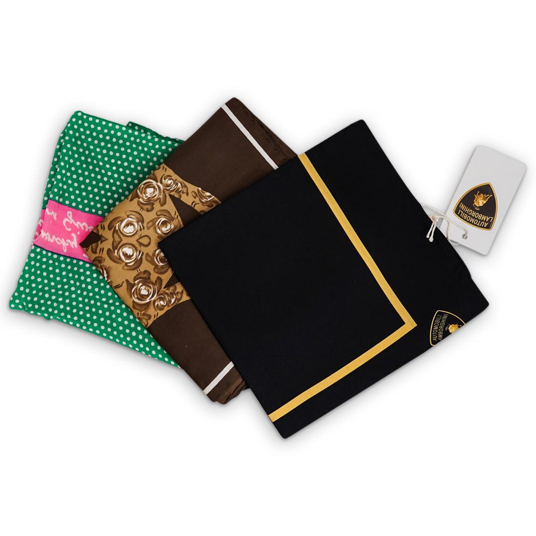 (3Pc) Givenchy & Reineseide Scarfs (1 of 13)