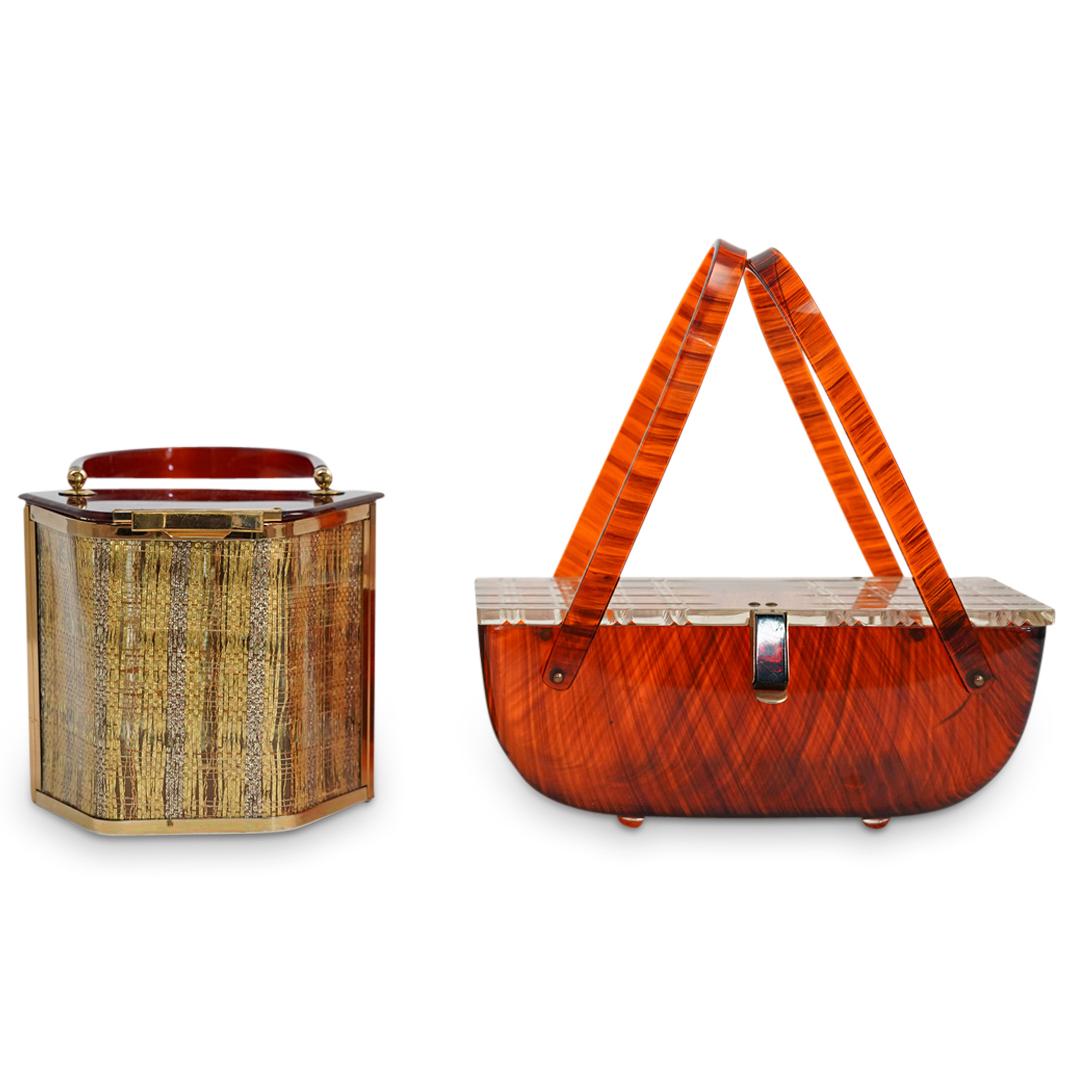 (2Pc) Vintage Lucite Handbags (1 of 7)