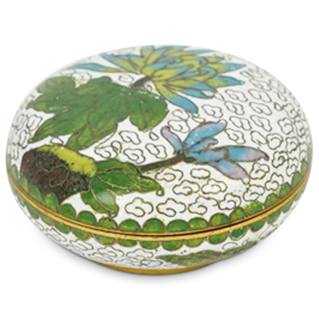 Chinese Miniature Cloisonne Lidded Box (1 of 5)