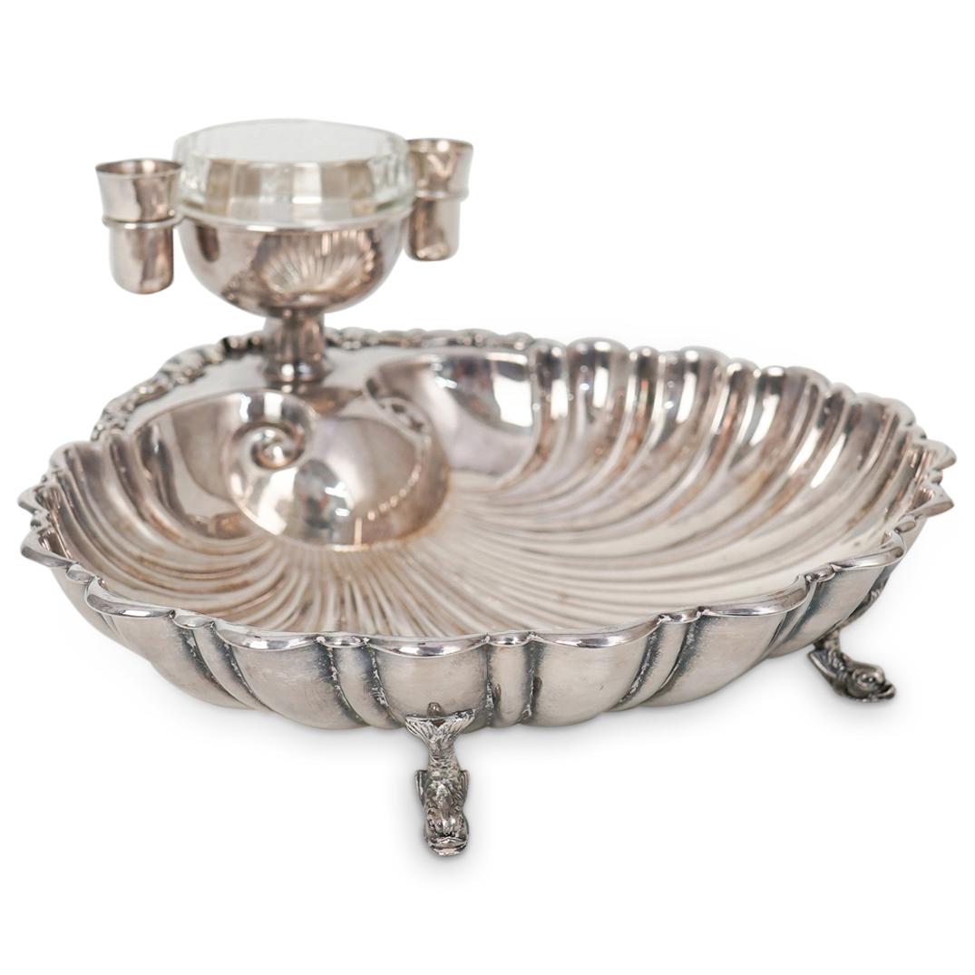 Crescent Silver Plated Caviar Shell Serving Dish (1 of 5)