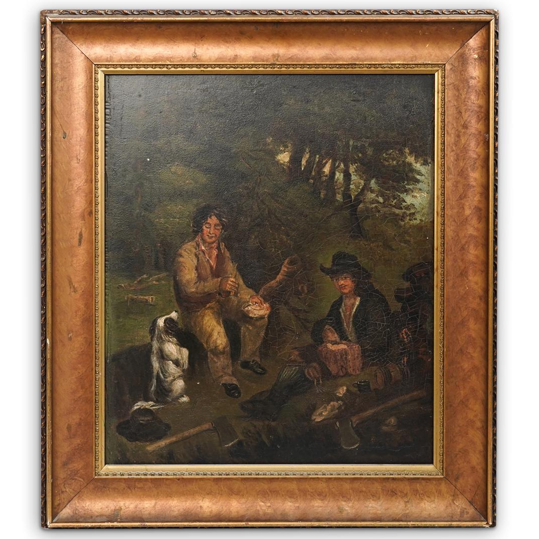 Antique Oil on Board Painting (1 of 6)