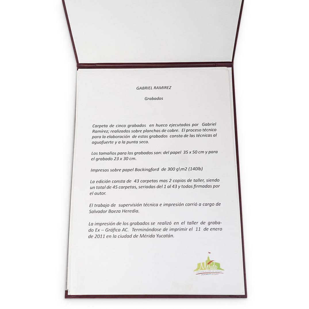 Gabriel Ramirez (Mexican, b. 1938) Engraving Portfolio (1 of 20)