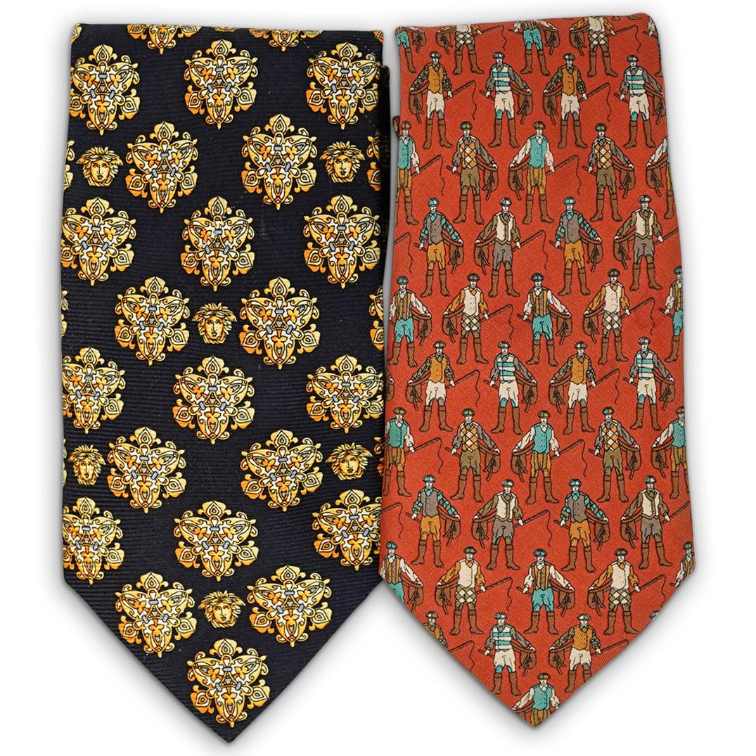 (2pc) Versace & Ferragamo Ties (1 of 7)