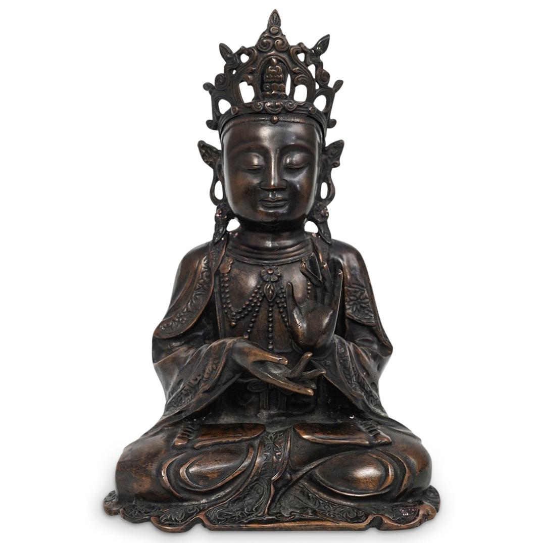 Chinese Ming Bronze Buddha Statue (1 of 6)