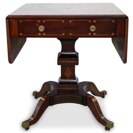 Antique English Drop Leaf Game Table Aug 31, 2021 Akiba Antiques in FL