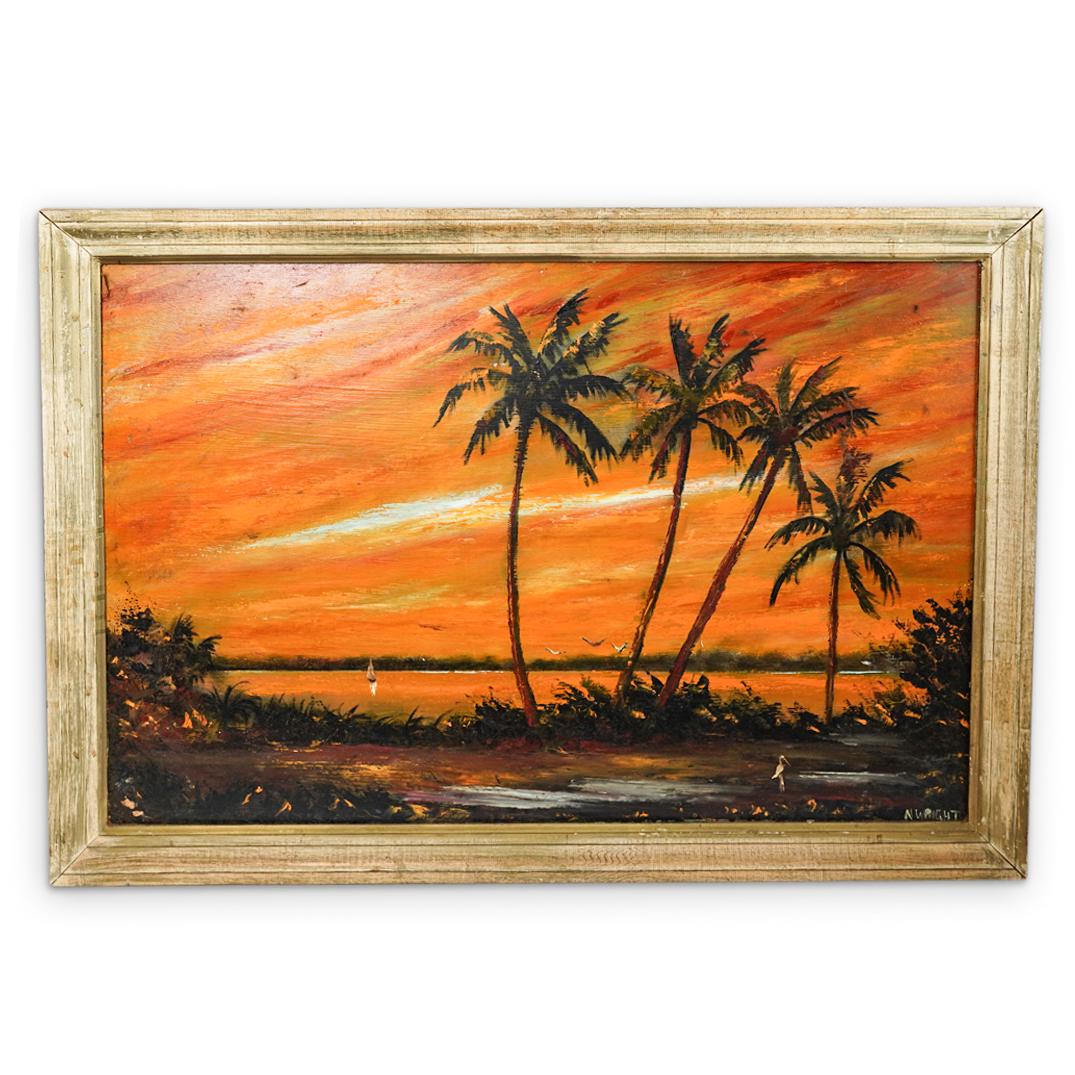 Norman Wright (American, Highwaymen) Oil on Board (1 of 6)