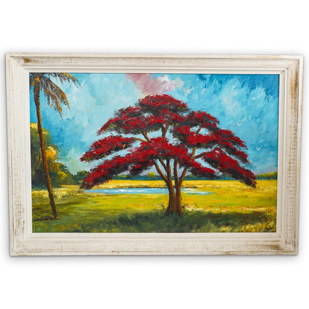 Norman Wright (American, Highwaymen) Oil on Board (1 of 5)