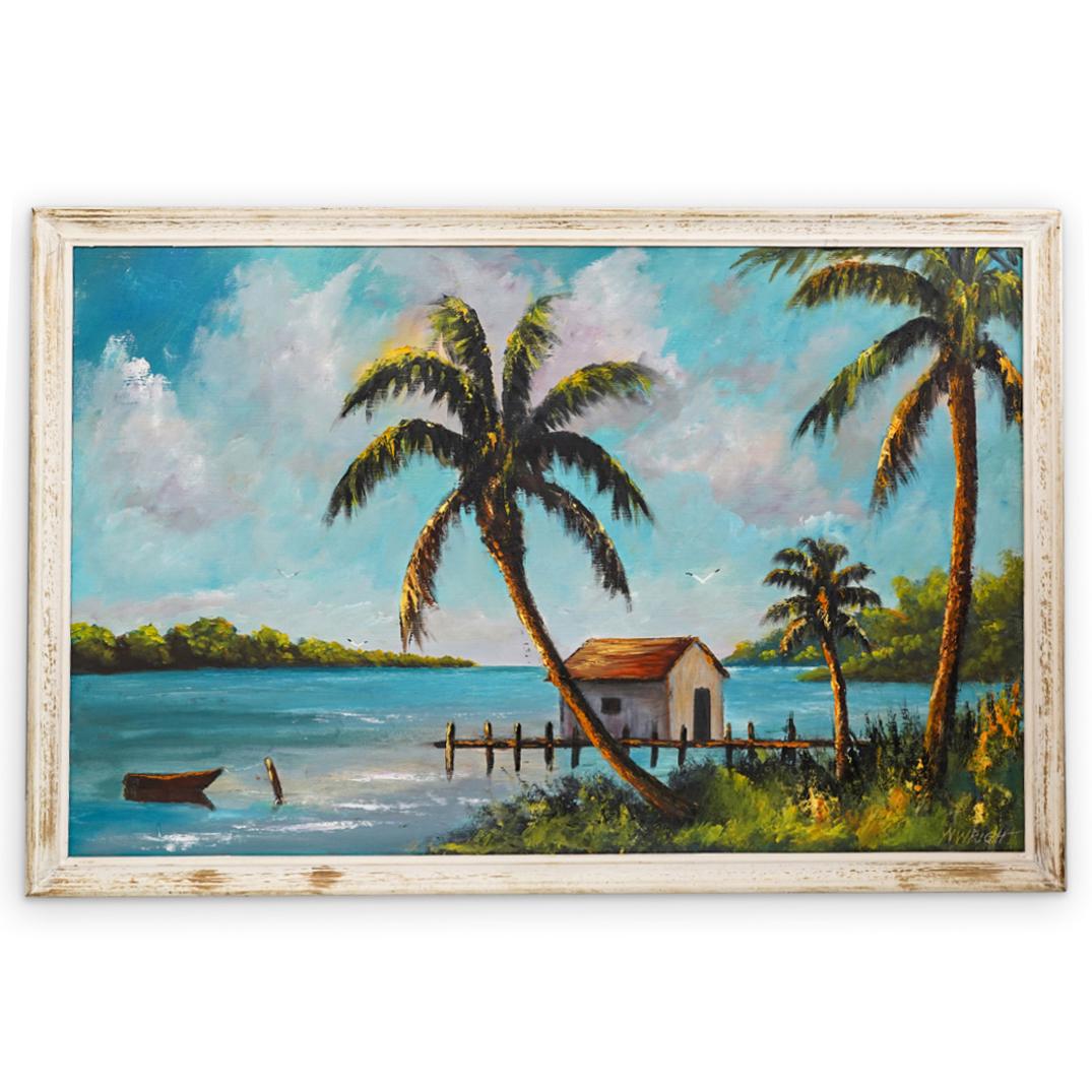 Norman Wright (American, Highwaymen) Oil on Board (1 of 6)