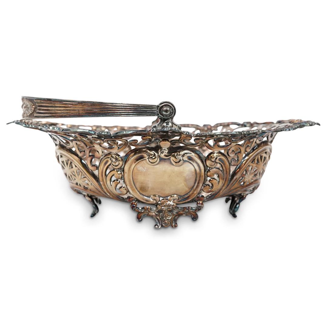 Derby Co. Silver Plated Pierced Basket (1 of 7)
