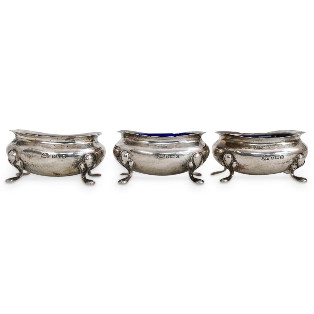 (3Pc) J.E. Caldwell & Co. Sterling Salt Cellars (1 of 6)