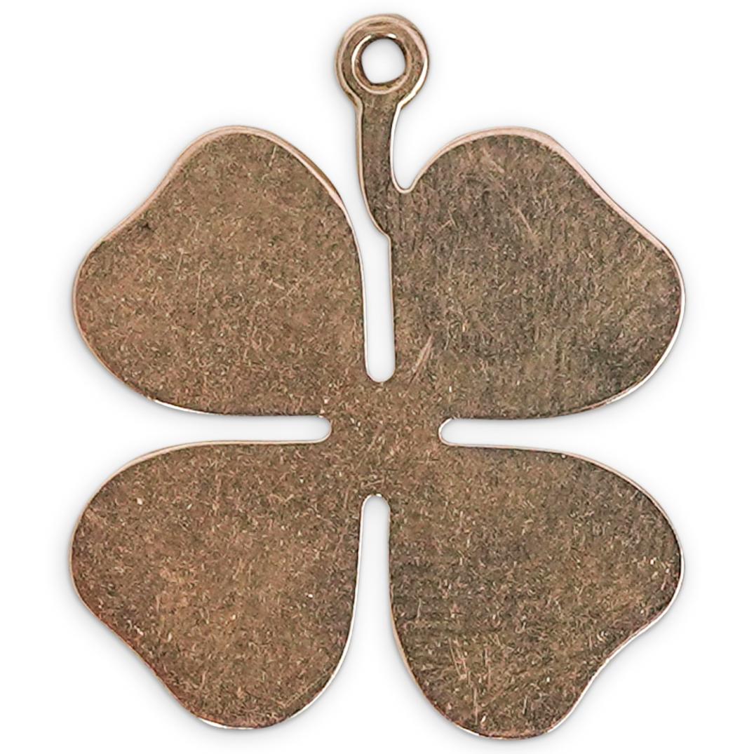 Tiffany 14K Yellow Gold Clover Charm (1 of 2)