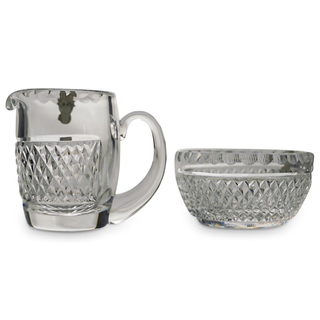(2 Pc) Waterford Crystal Sugar & Cream Set (1 of 9)