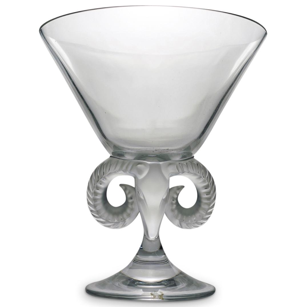 Lalique Crystal "Aries" Ram Centerpiece Vase (1 of 3)