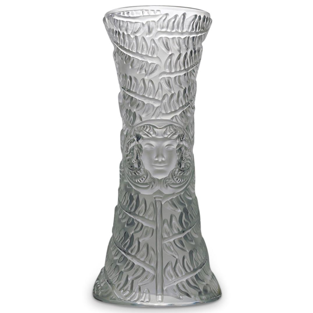 Lalique Crystal Ram Flower Vase (1 of 8)