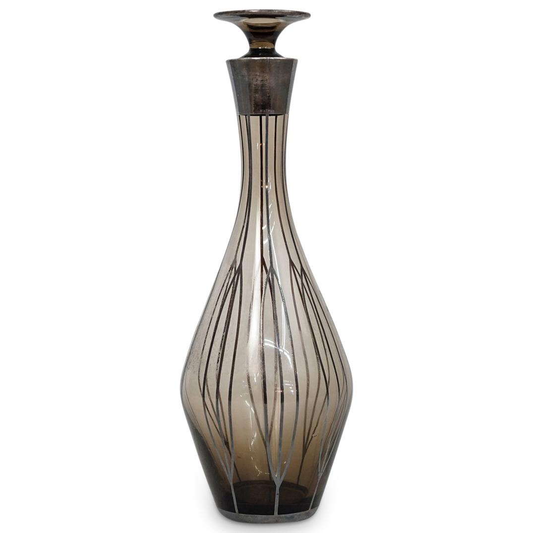 Glass w/ Silver Overlay Decanter (1 of 5)