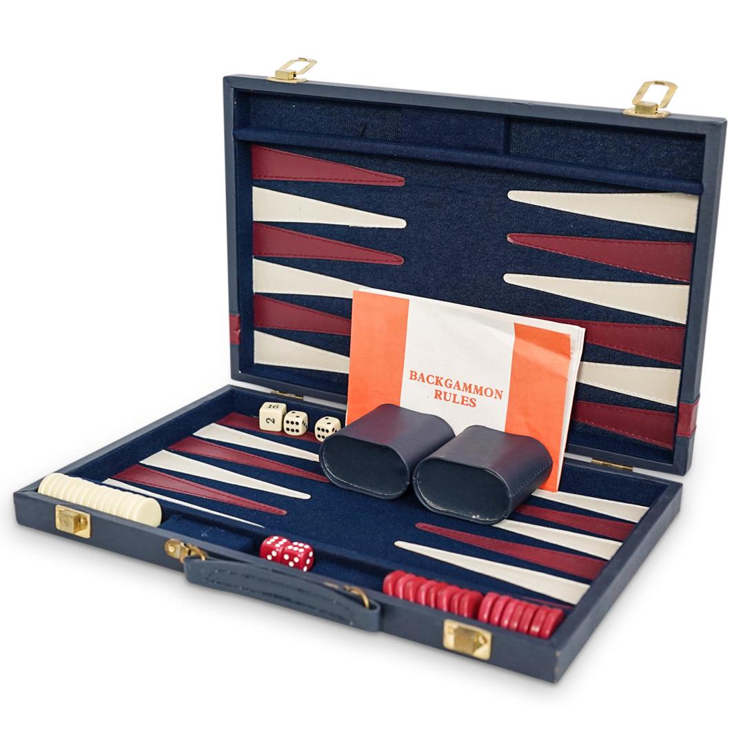 Vintage Backgammon Game w/ Travel Case (1 of 8)