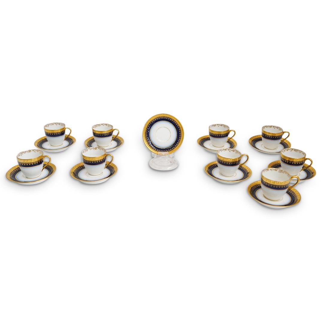 (19 Pc) A vintage WG Guerin Limoges porcelain coffee (1 of 5)