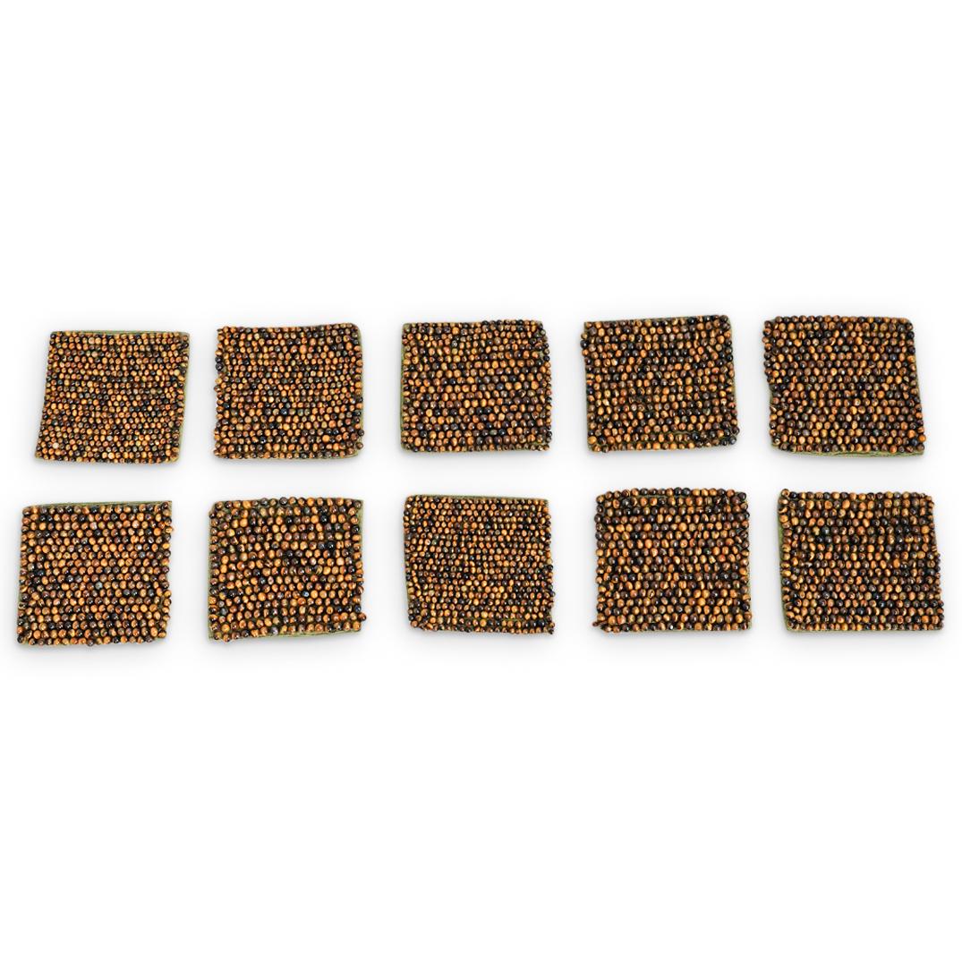 Dransfield & Ross Tiger Eye Beads Coasters (1 of 5)