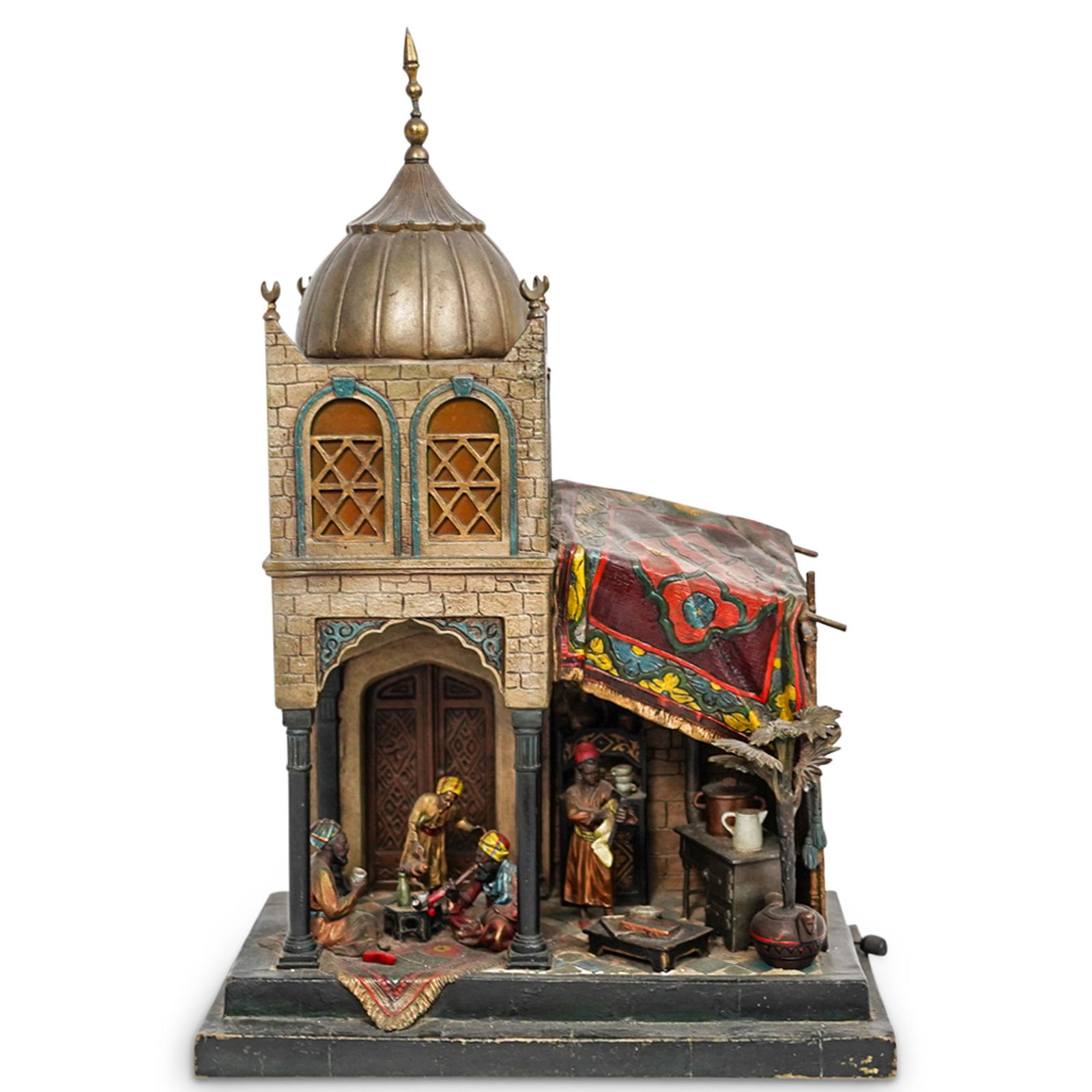 Austrian Orientalist Bronze Figural Lamp (1 of 8)