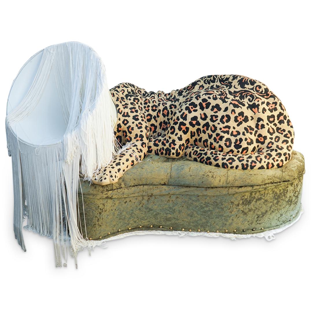 Sarah Knouse (American) "Leopard Lamp" Sculpture (1 of 8)