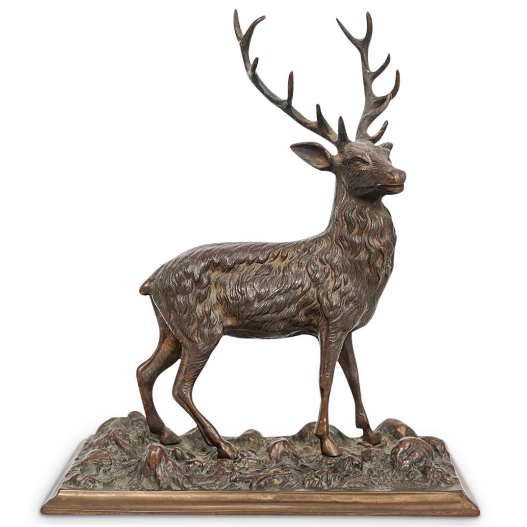 Bronze Stag Deer Sculpture (1 of 6)