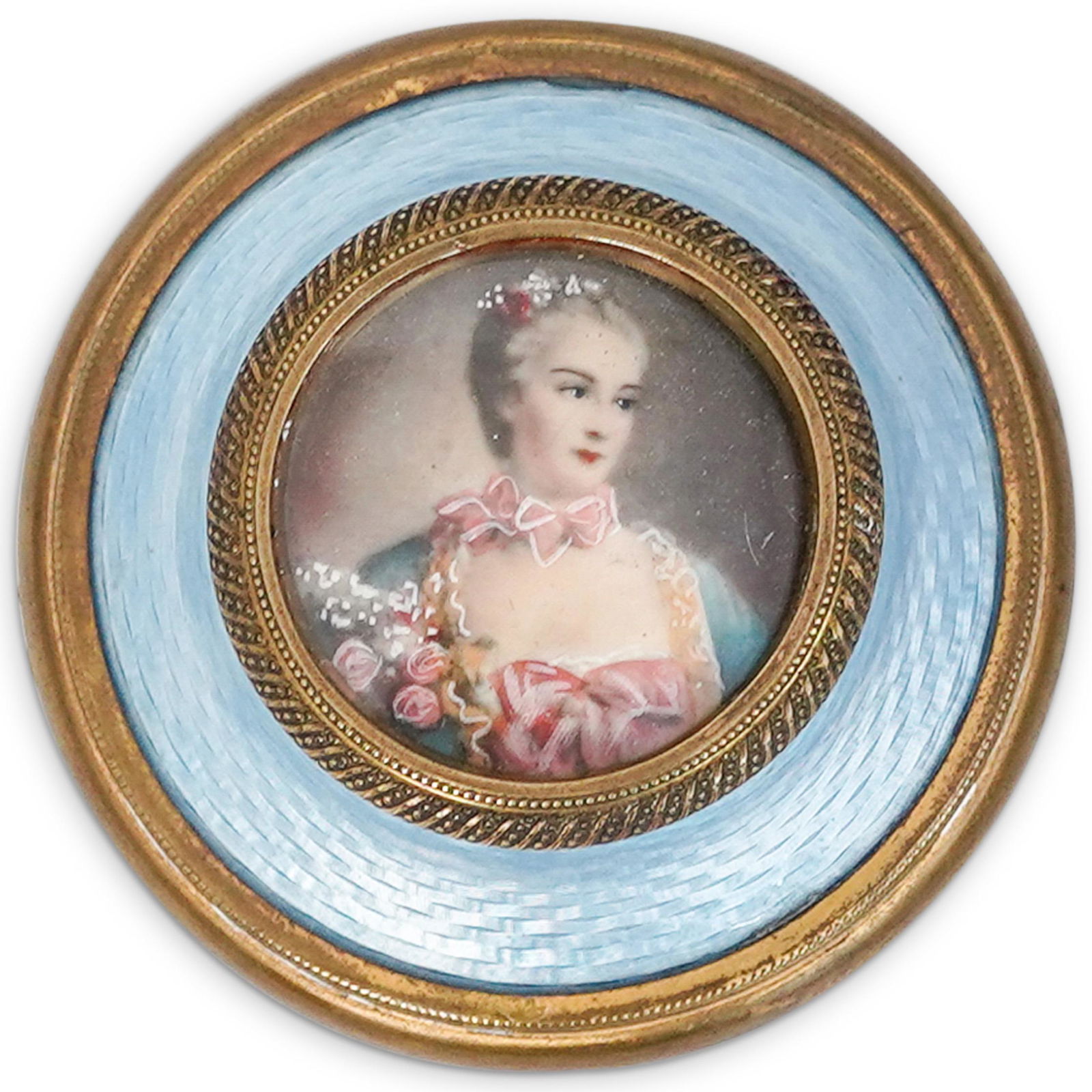 Antique French Guilloche Silver Paperweight (1 of 3)