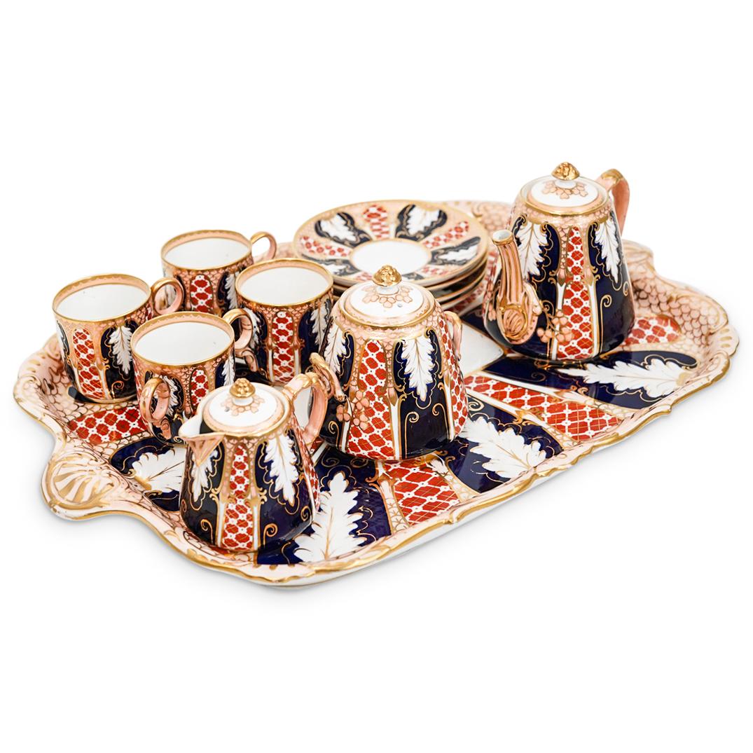 (12 Pc) Staffordshire Porcelain Imari Coffee Set (1 of 10)