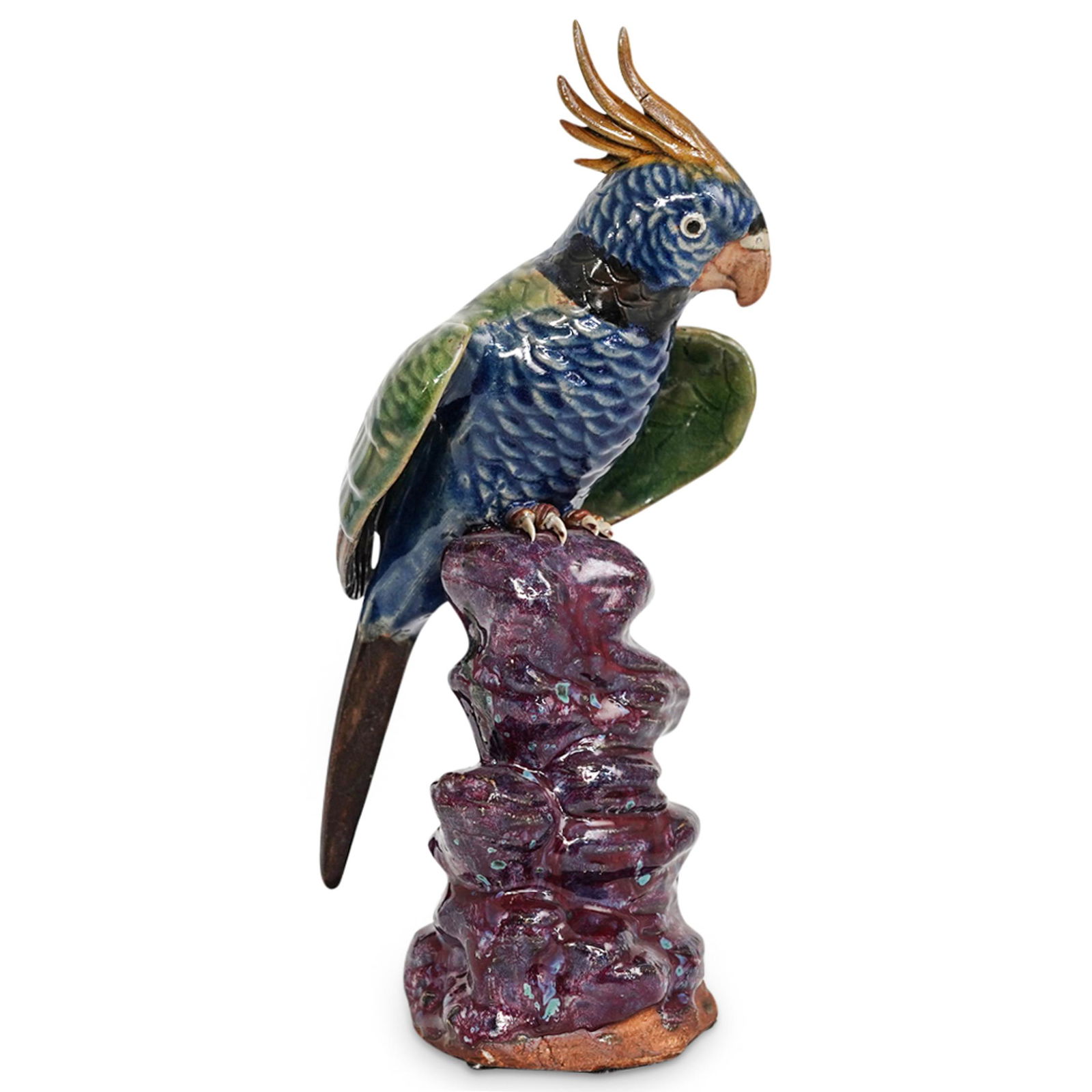 Chinese Sancai Ceramic Parrot (1 of 8)