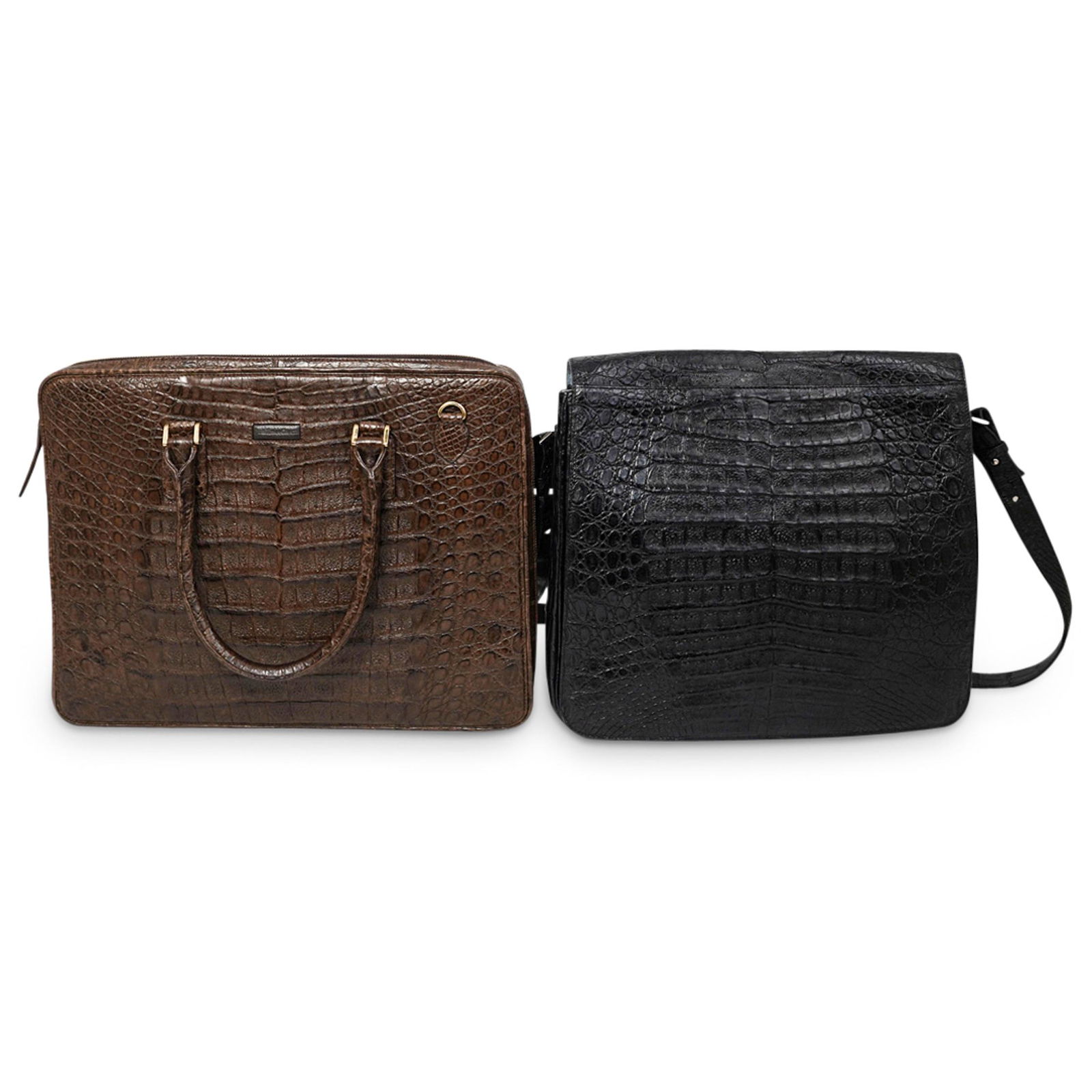 (2 Pc) Phil Luangrath Crocodile Briefcases (1 of 11)