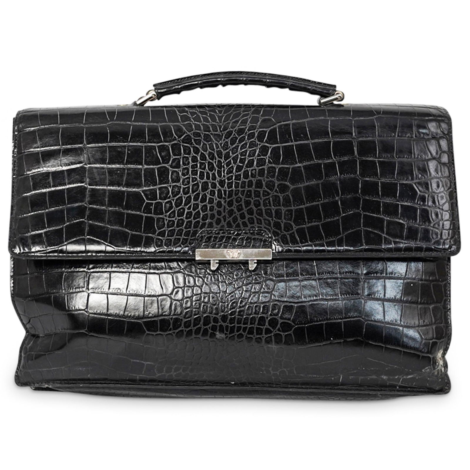 Versace Crocodile Briefcase (1 of 6)