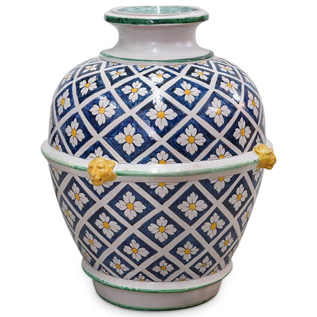 Italian Majolica Ceramic Urn (1 of 6)