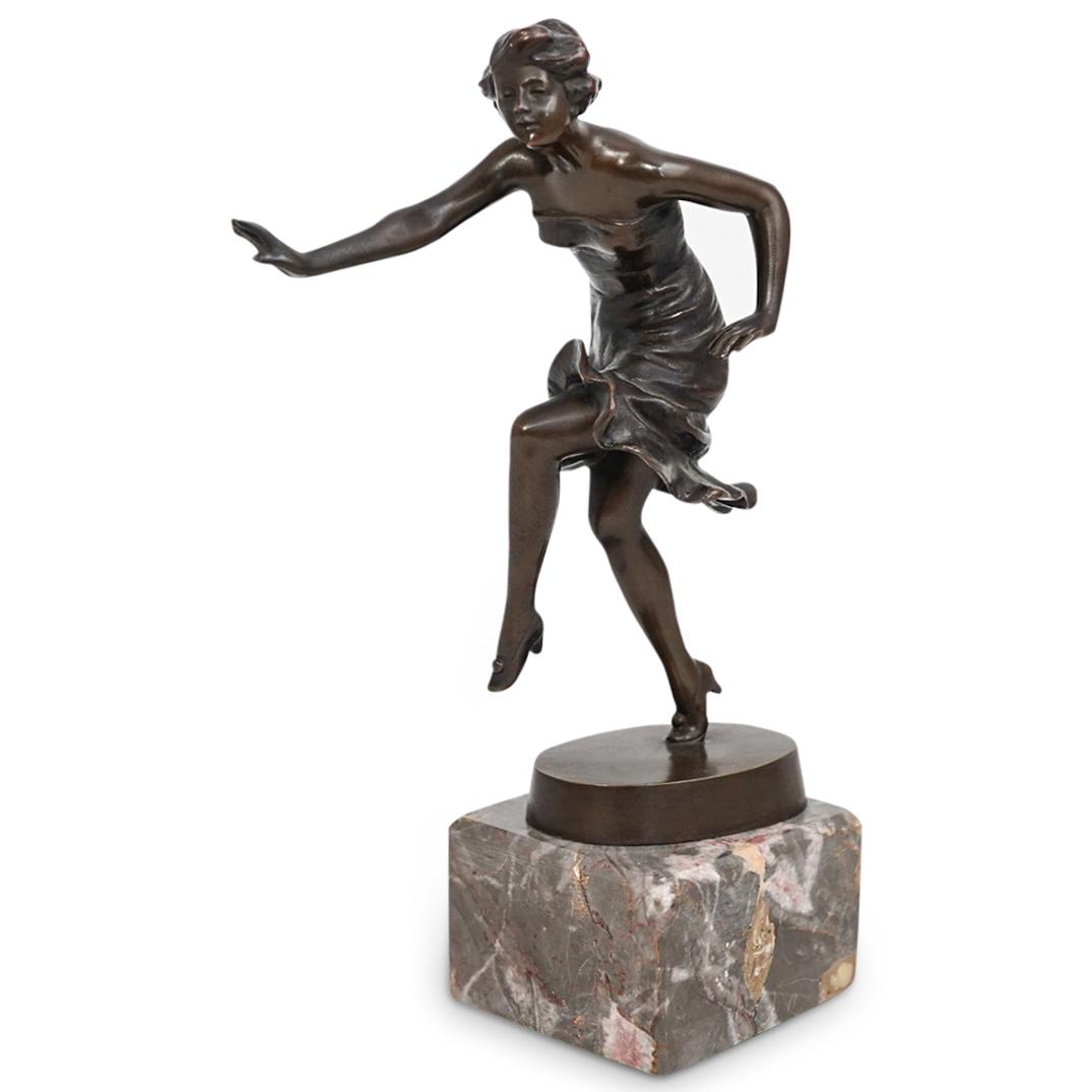 Dancing Female Bronze Sculpture (1 of 5)
