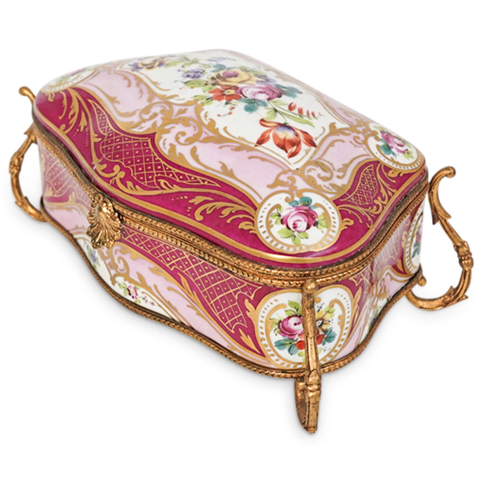 Sevres Porcelain Jewellery Trinket Box (1 of 9)