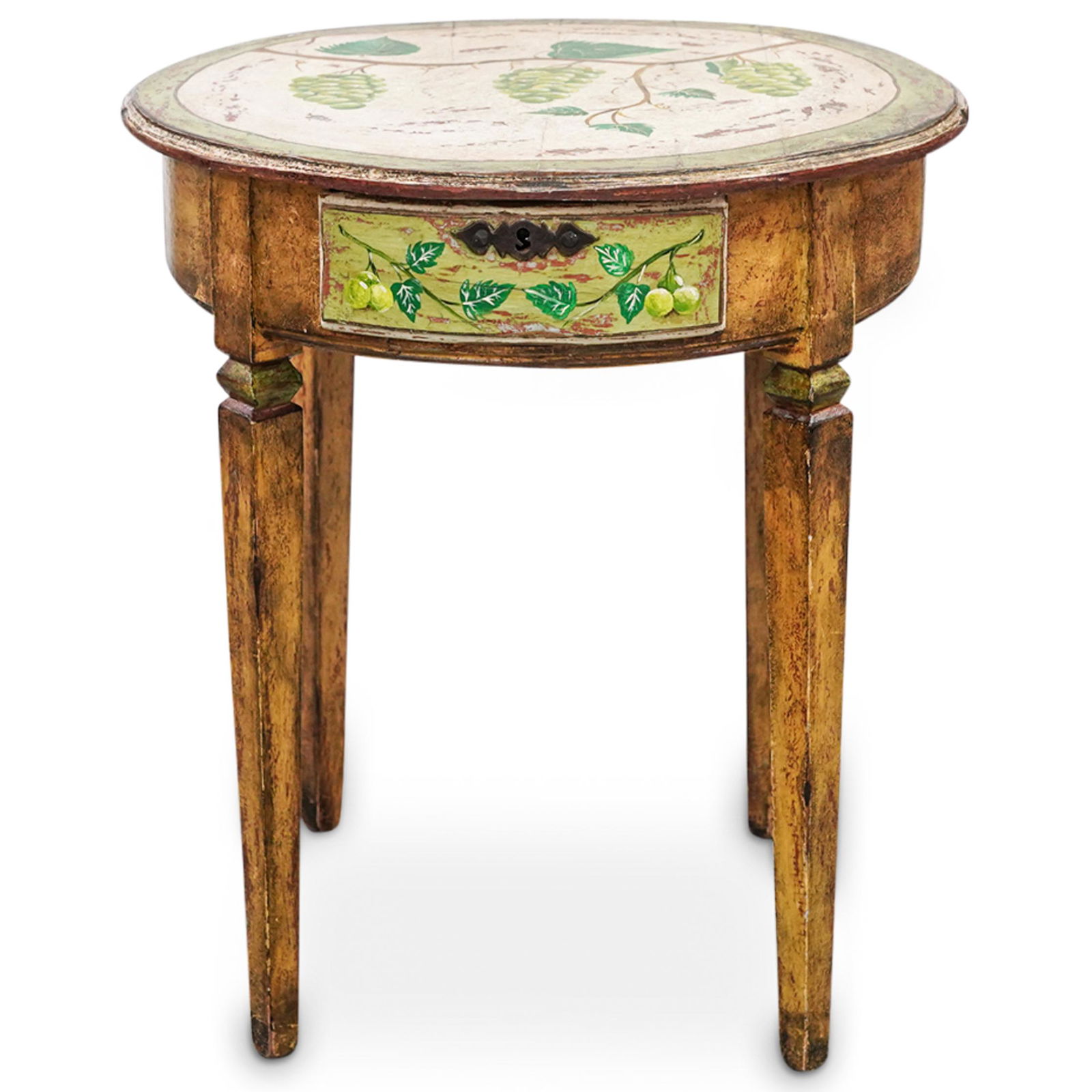 Vintage Hand Painted Wooden Table (1 of 9)