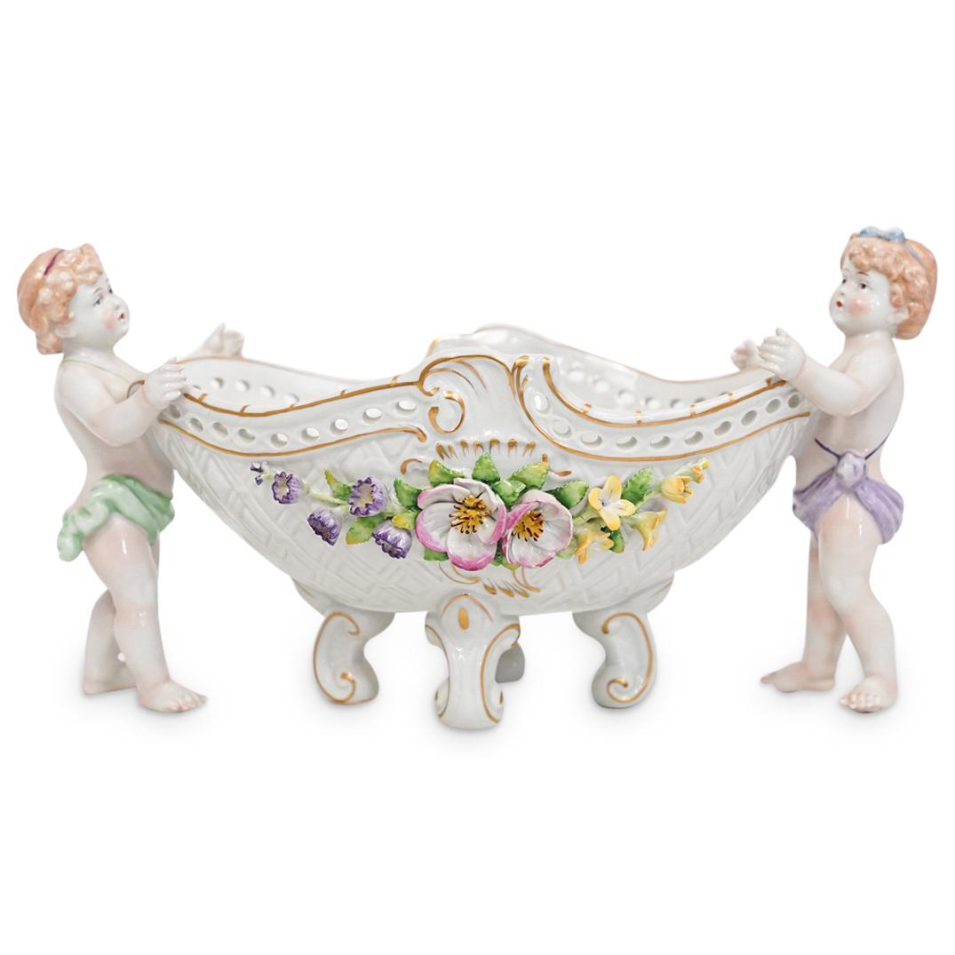 Von Schierholz Dresden Porcelain Oval Centerpiece Bowl (1 of 6)
