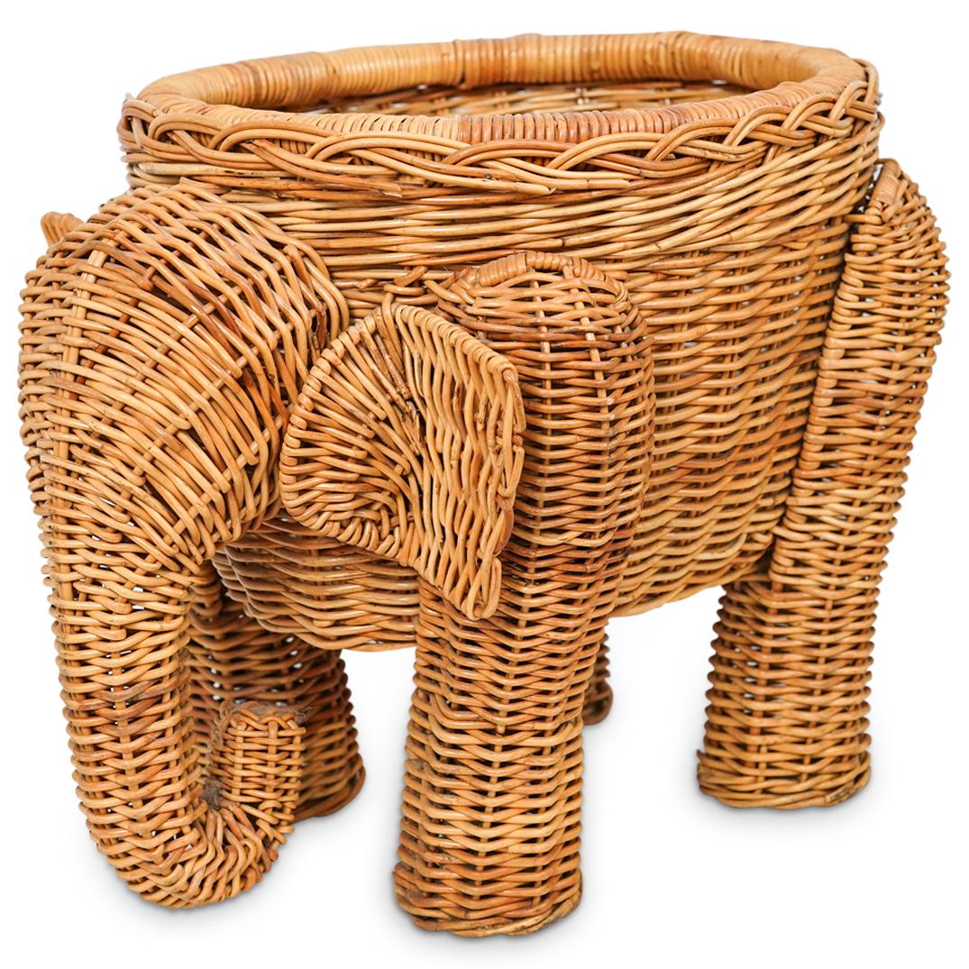 Rattan Elephant Basket (1 of 6)