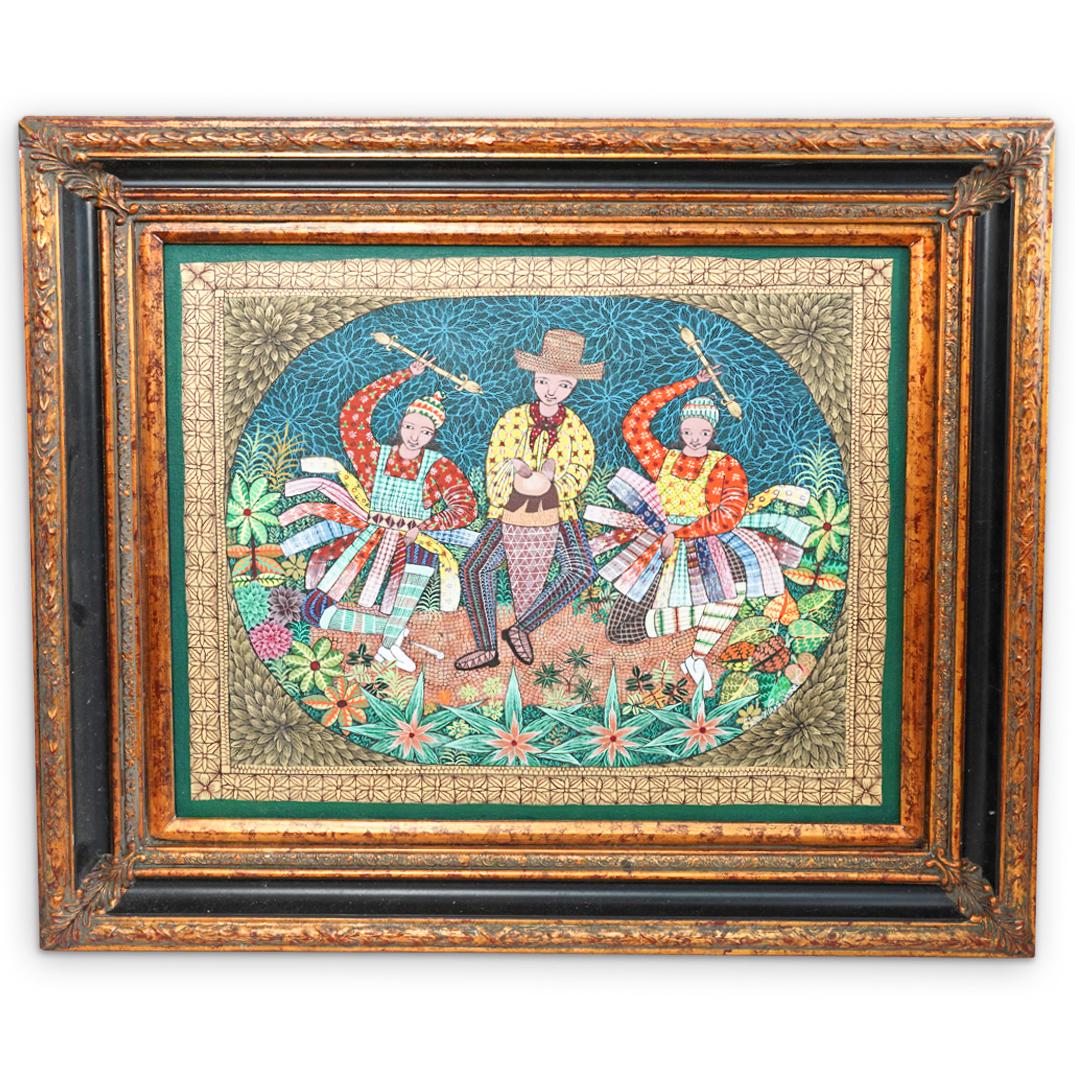 Ismael Saincilus (Haitian) Signed Painting On Canvas (1 of 4)