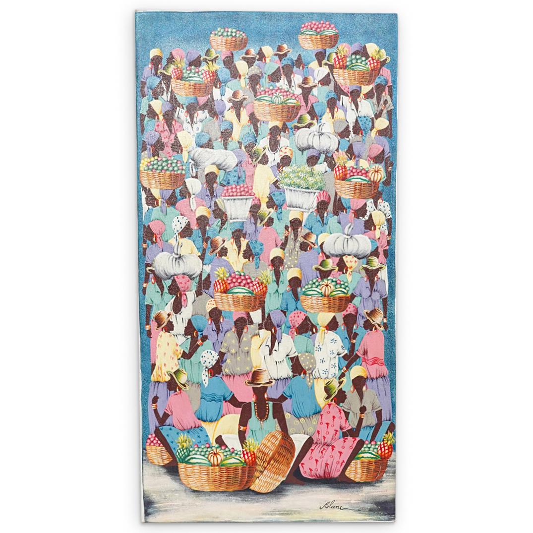 Jean Claude Blanc (Haitian,1965) Painting On Canvas (1 of 5)