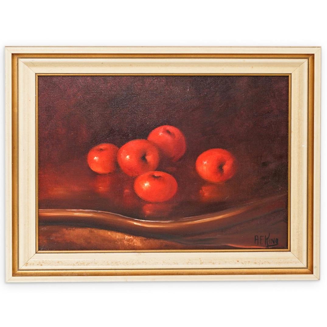 Albert Francis King (1854-1945) Still Life Oil on (1 of 4)