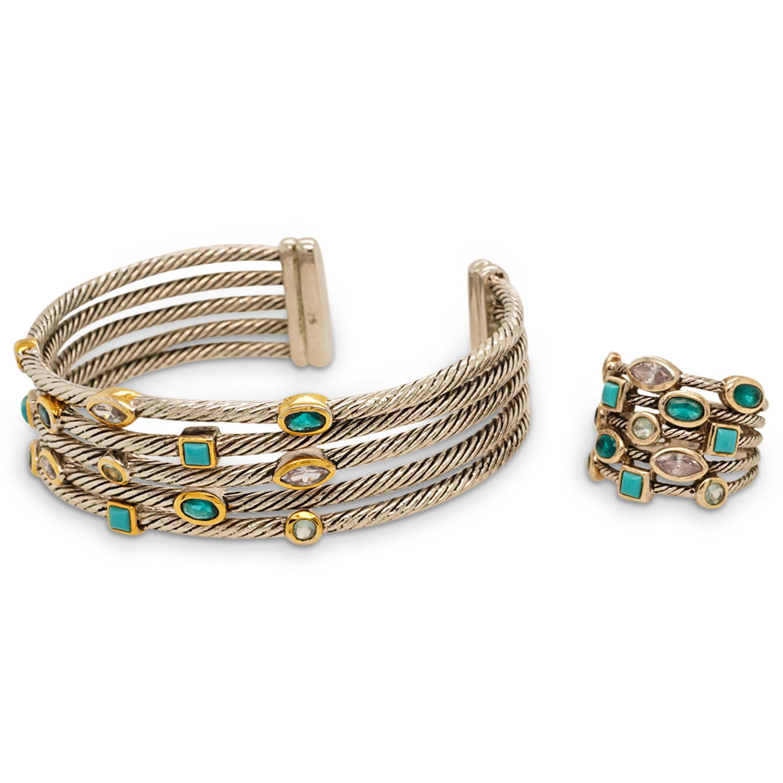 (2 Pc) Semi Precious Stone and Sterling Set (1 of 9)