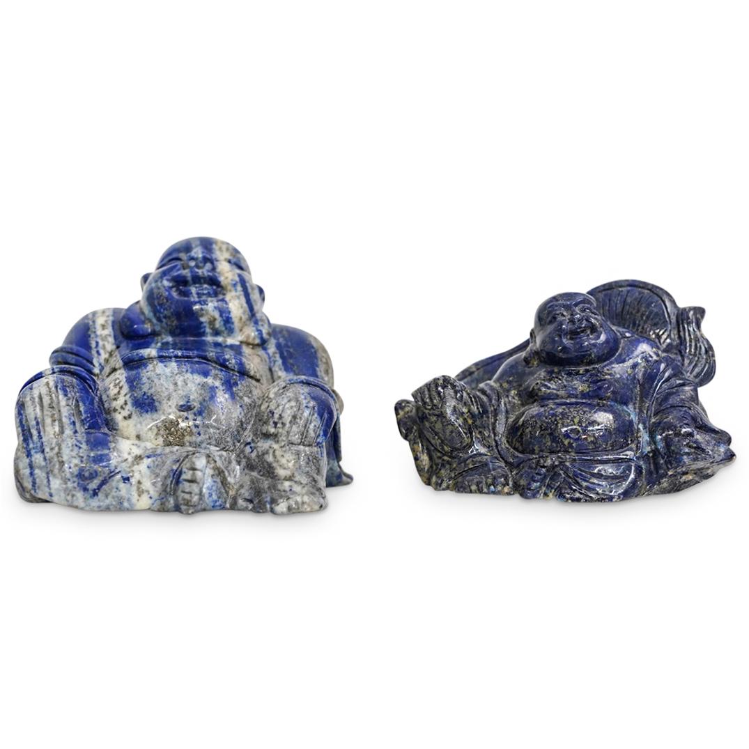 Lapis Lazuli Laughing Buddha Stone Carved Figurines (1 of 7)