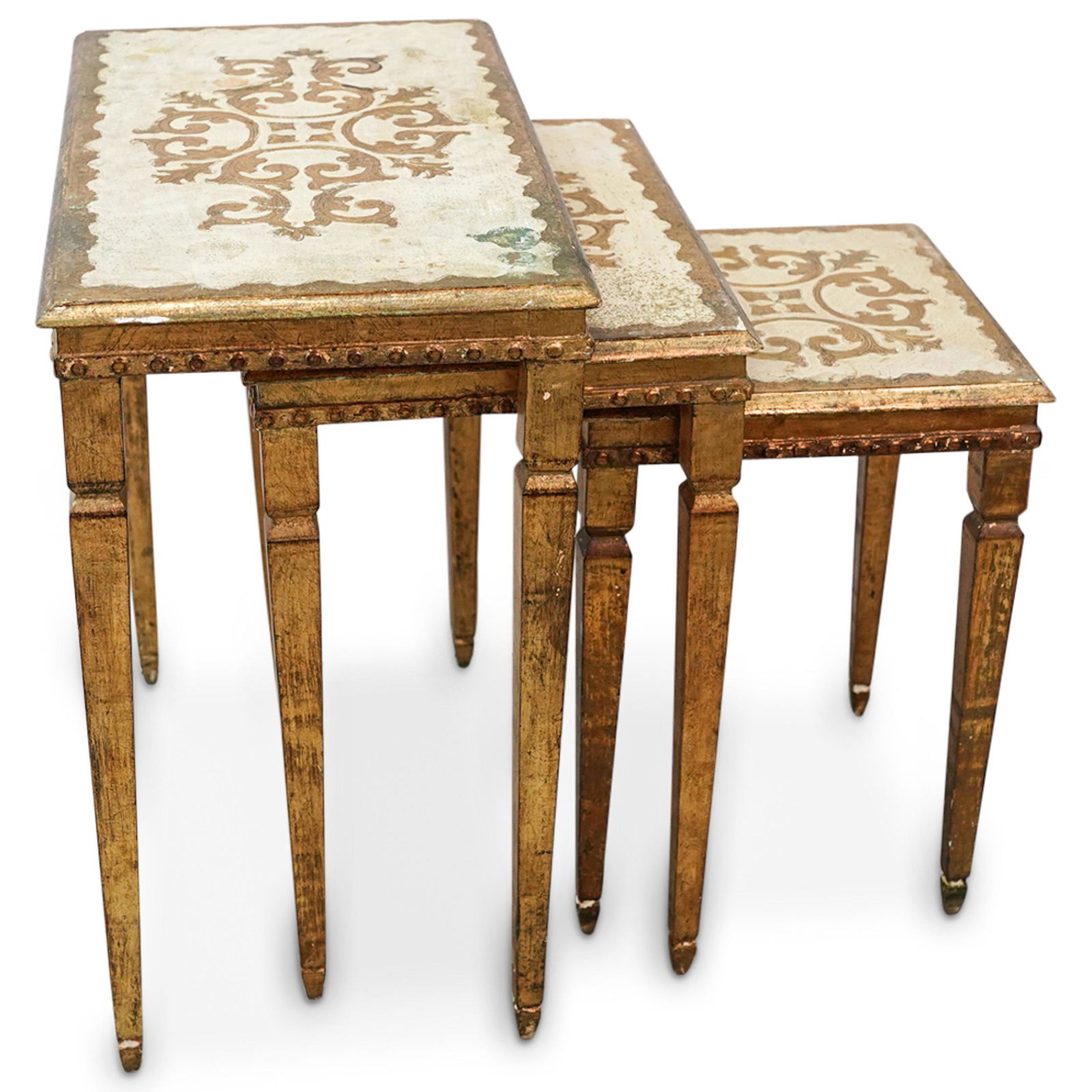 Pair of Gilt Wood Nesting Tables (1 of 6)
