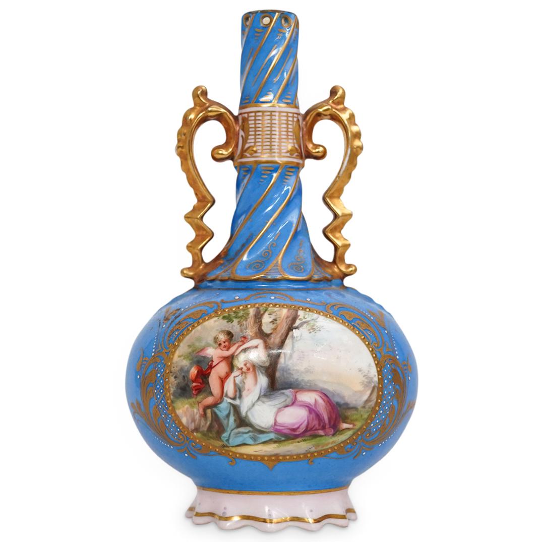 Royal Vienna Blue Porcelain Vase (1 of 6)