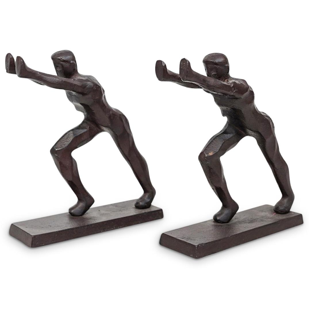 Pair of Iron Figural Bookends (1 of 5)