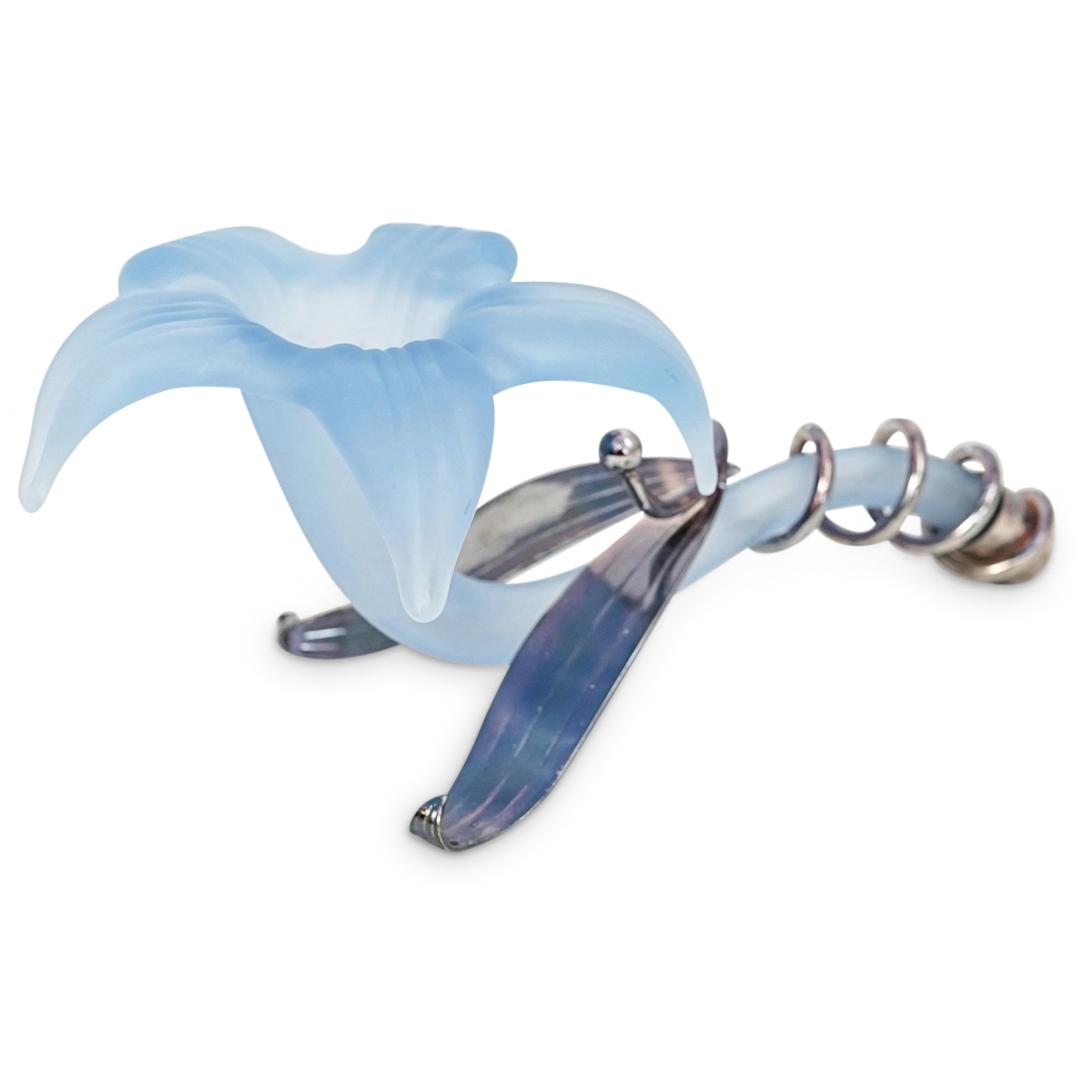 Decorative Glass and Metal Bud Vase (1 of 7)